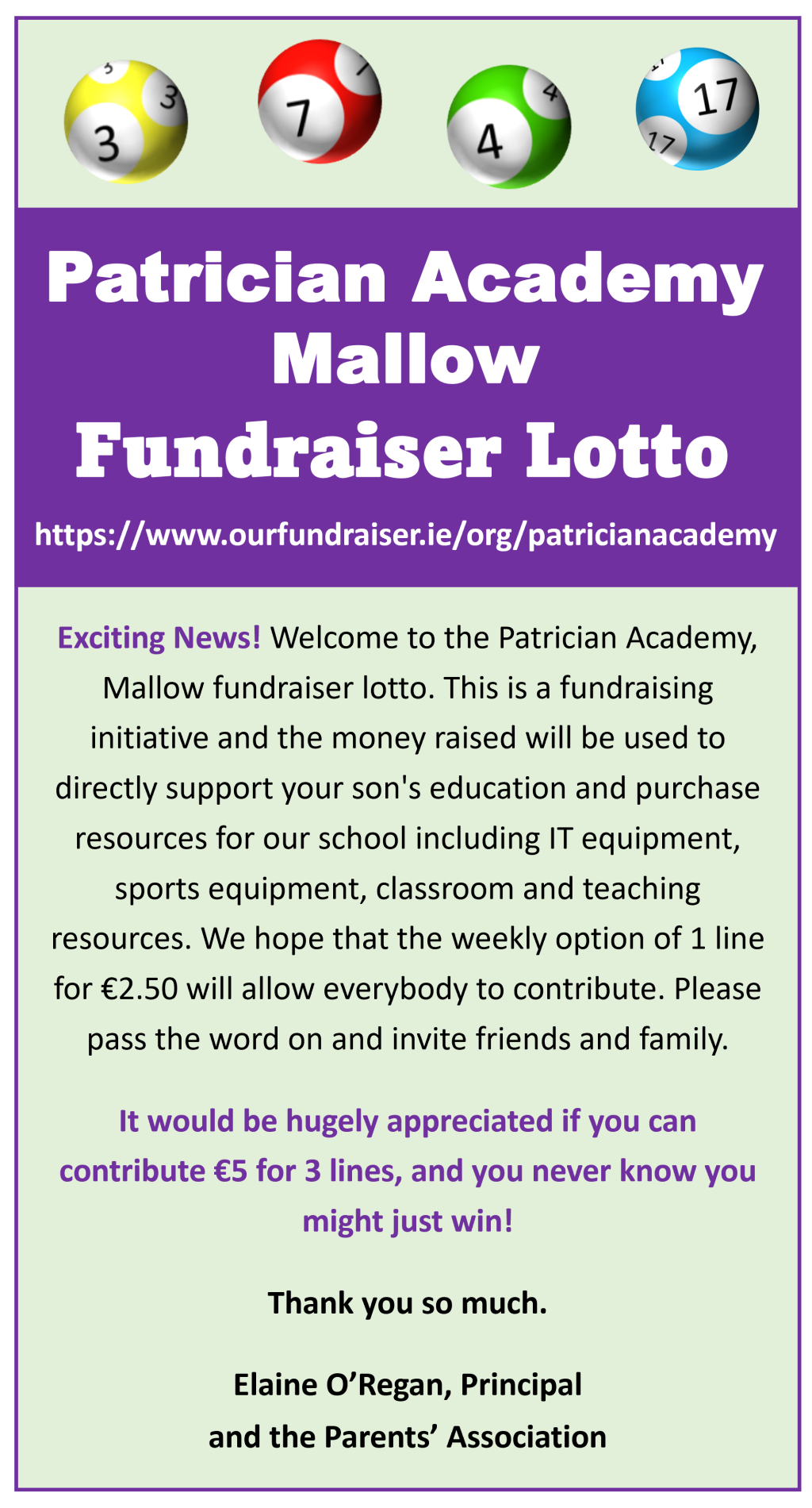 Patrician Academy Lotto Patrician Academy